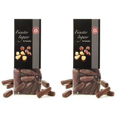 Schrader Ingwer Stäbchen in Zartbitterschokolade 2er-Set