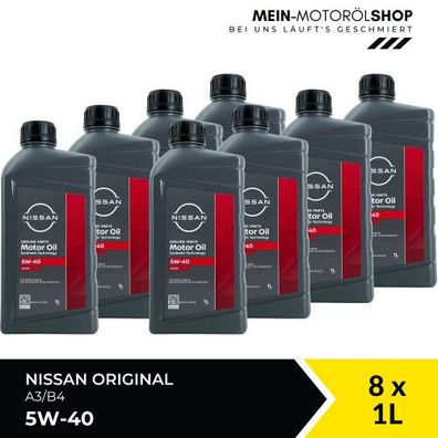 Nissan 5W-40 A3/B4 8x1 Liter