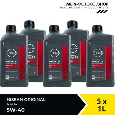 Nissan 5W-40 A3/B4 5x1 Liter