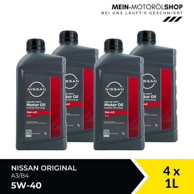 Nissan 5W-40 A3/B4 4x1 Liter