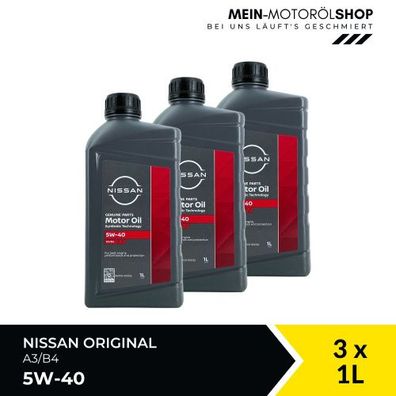 Nissan 5W-40 A3/B4 3x1 Liter