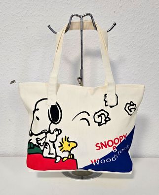 Snoopy Unisex Canvas Beuteltasche Tasche Handtasche Reißverschluss Hell/Bunt