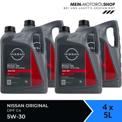 Nissan Original 5W-30 DPF C4 4x5 Liter