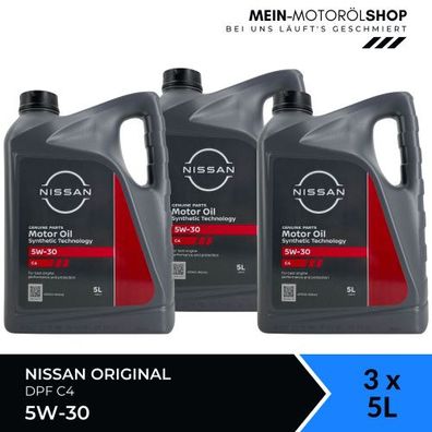 Nissan Original 5W-30 DPF C4 3x5 Liter