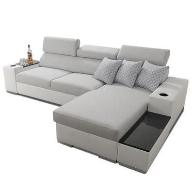 Best For Home PETE I MINI Ecksofa mit Schlaffunktion & Bettkasten - L Sofa Schlafsofa