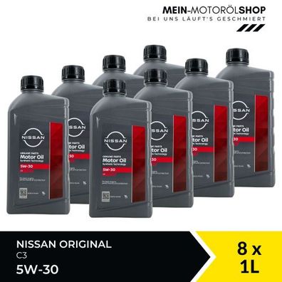 Nissan Original 5W-30 C3 8x1 Liter