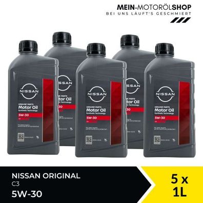 Nissan Original 5W-30 C3 5x1 Liter