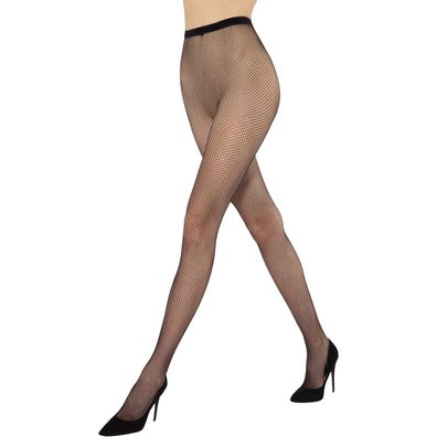 Gatta Brigitte 01 Strumpfhosen Netzstrumpfhose kleines Maschengewebe schwarz
