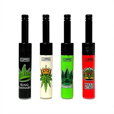 4 Clipper Mini Stabfeuerzeuge Canna King
