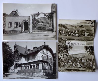 3 AK Wiesa Annaberg Mauersberg Ansichtskarte DDR