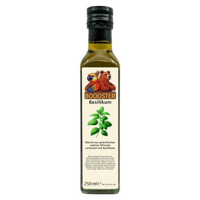 Apsu Boooster Basilikum Würz-Öl 250ml kretisches Natives Olivenöl Extra zum Kochen