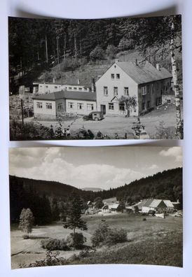 2 AK Schindelbach Beriebsferienheim Bw Leipzig Hbf West Ansichtskarte DDR