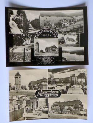 2 AK Auersberg Ansichtskarte DDR