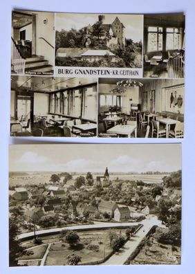 2 AK Gnandstein Geithain Ansichtskarte DDR