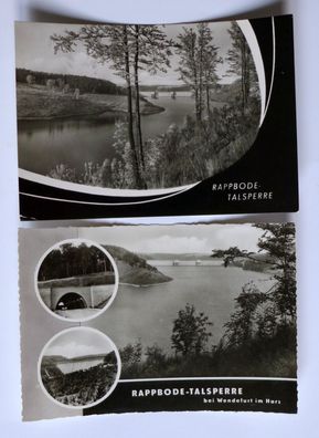 2 AK Rappode Talsperre Wendefurt Ansichtskarte DDR