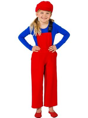 Kinder Latzhose rot