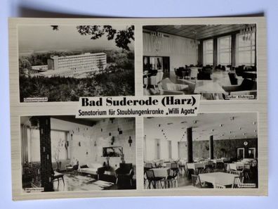 AK Bad Suderode Willi Agatz Innenansicht Ansichtskarte DDR