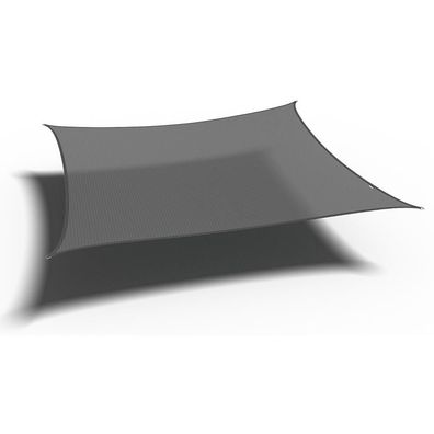 Coolfit Sonnensegel Quadrat, grau Bezug aus 285g/m² Polyethylen (HDPE), 500x500x500x