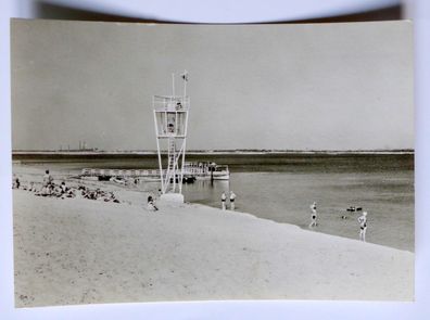 AK Senftenberger See Strand Anlegestelle Ansichtskarte DDR