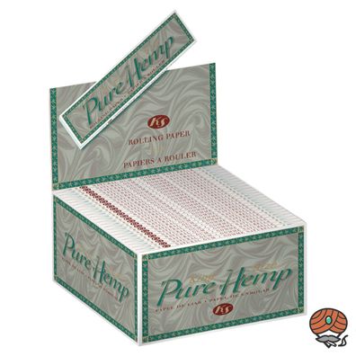 Box Pure Hemp King Size, 1 Box mit 50 Heften à 33 Blättchen