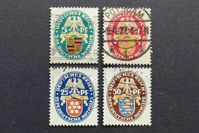 Deutsches Reich MiNr. 398-401 gestempelt (SW 127)