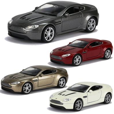 Modellauto Aston Martin V12 Vantage Sportwagen 12cm 1:37 Rennauto Welly