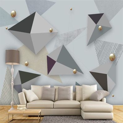 Geometrische Wandtapete - Skandinavisch Modern Linien Struktur 4725