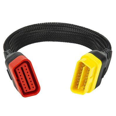 Q64C OBD 2 Verlängerungskabel Extender Adapter 16Pin Auto OBD-II Diagnosestecker 36cm