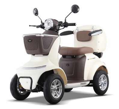 Elektro-Seniorenmobil HECHT Elegante WHITE – 1000 Watt, 60 Volt