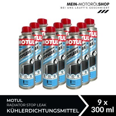 Motul Radiator Stop Leak Kühlerdichtungsmittel 9x300 ML