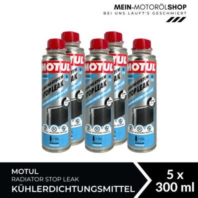Motul Radiator Stop Leak Kühlerdichtungsmittel 5x300 ML