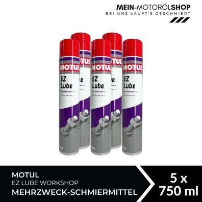 Motul EZ Lube Workshop Mehrzweck-Schmiermittel 5x750 ML