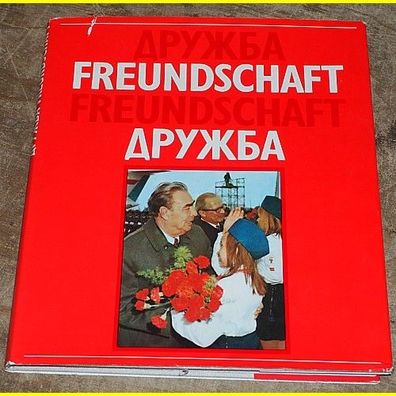 Drushba - Freundschaft / Gebundenes Buch mit Umschlag - von 1974 - super Zustand