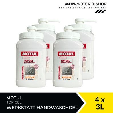 Motul Top Gel Workshop Werkstatt Handwaschgel 4x3 Liter