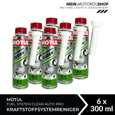 Motul Fuel System Clean Auto Pro Kraftstoffsystemreiniger 6x300 ML