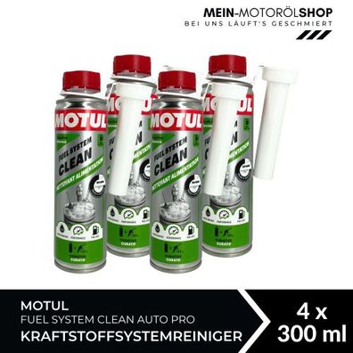 Motul Fuel System Clean Auto Pro Kraftstoffsystemreiniger 4x300 ML