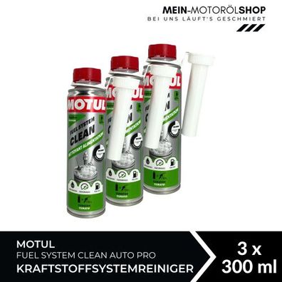 Motul Fuel System Clean Auto Pro Kraftstoffsystemreiniger 3x300 ML