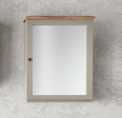 Spiegelschrank 60x75cm 'Belfort' Mango schilfgrün & braun