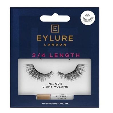 Eylure 3/4 Länge Wimpern Nr. 004 - Künstliche Verdichtungswimpern mit Kleber für