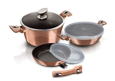 Berlinger Haus BH-7051 6-teiliges Tafelbesteck mit abnehmbarem Griff,