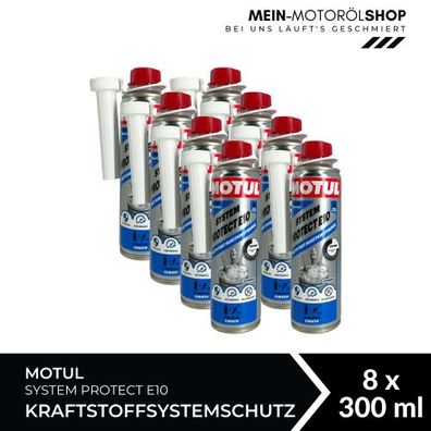 Motul System Protect E10 Kraftstoffsystemschutz 8x300 ML