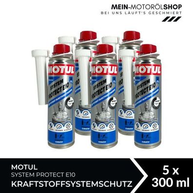 Motul System Protect E10 Kraftstoffsystemschutz 5x300 ML