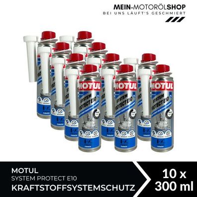 Motul System Protect E10 Kraftstoffsystemschutz 10x300 ML