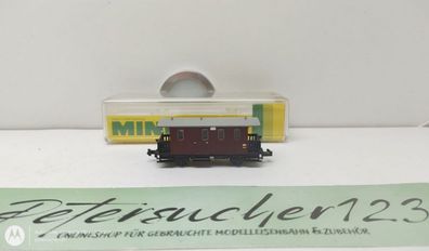 Minitrix N DC 3068 Post-/Packwagen PwPosti bay 00 / DRG / OVP