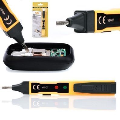 Rosfix Spannungsprüfer AC/DC – Stiftform | 141×18,6×16 mm, ABS, 43 g