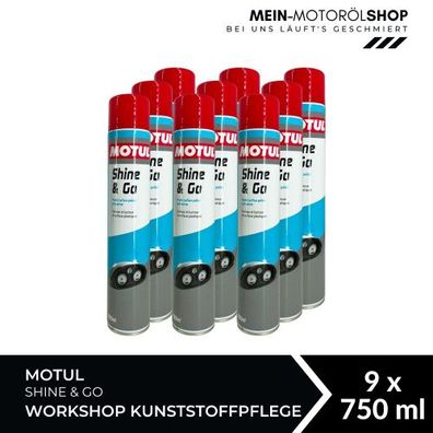 Motul Shine & Go Workshop Kunststoffpflege 9x750 ML
