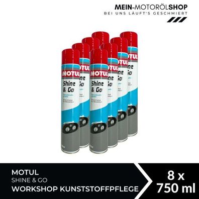 Motul Shine & Go Workshop Kunststoffpflege 8x750 ML