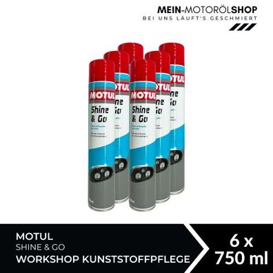 Motul Shine & Go Workshop Kunststoffpflege 6x750 ML