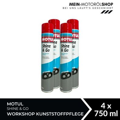 Motul Shine & Go Workshop Kunststoffpflege 4x750 ML