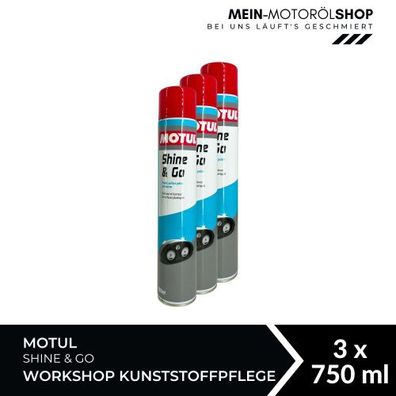 Motul Shine & Go Workshop Kunststoffpflege 3x750 ML